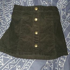Black corduroy skirt